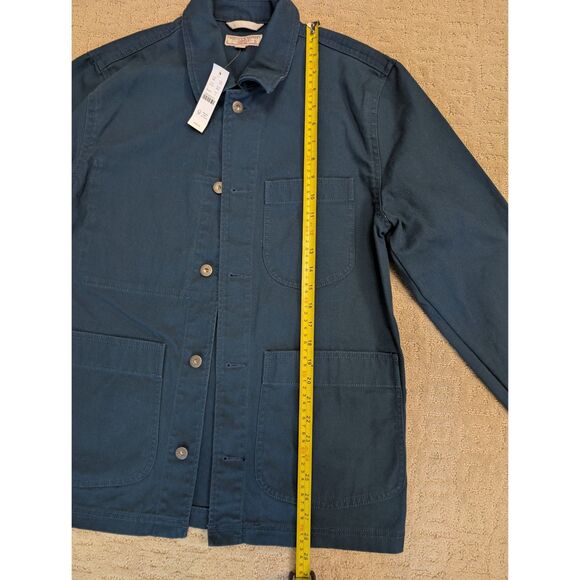 NWT J. Crew Wallace & Barnes Chore Jacket Mens Small Teal Turquoise 100% Cotton - Picture 7 of 10